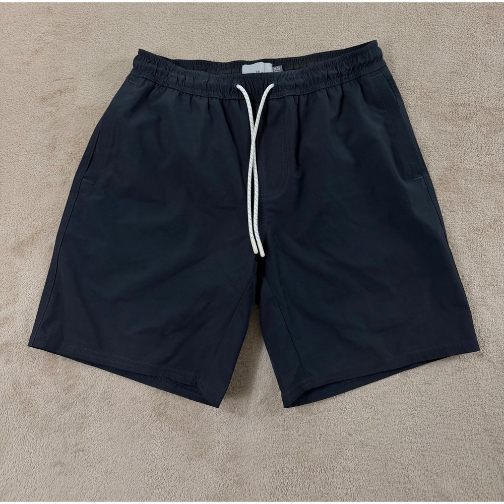 Wellen Lined Swim Trunks Men's Size XS‎ Black shorts 7" Summer Drawstrings EUC
